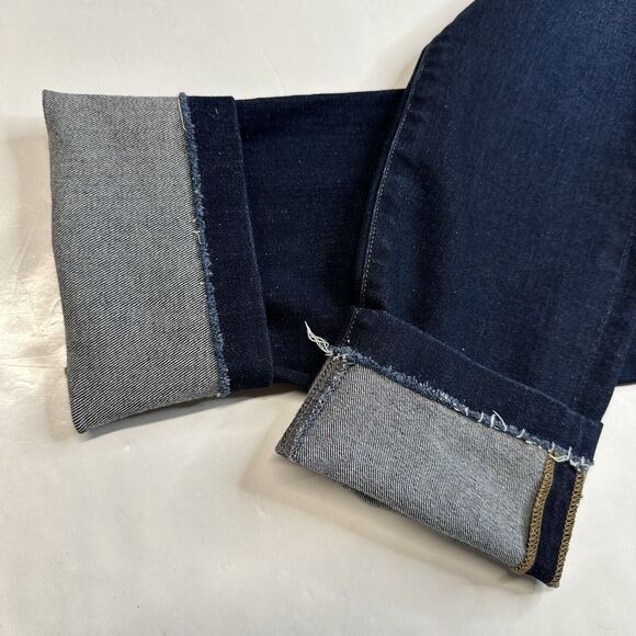 Citizens Of Humanity Rocket High Rise Skinny Ankle Jeans Sz 28 Blue Denim Fray - Picture 13 of 13